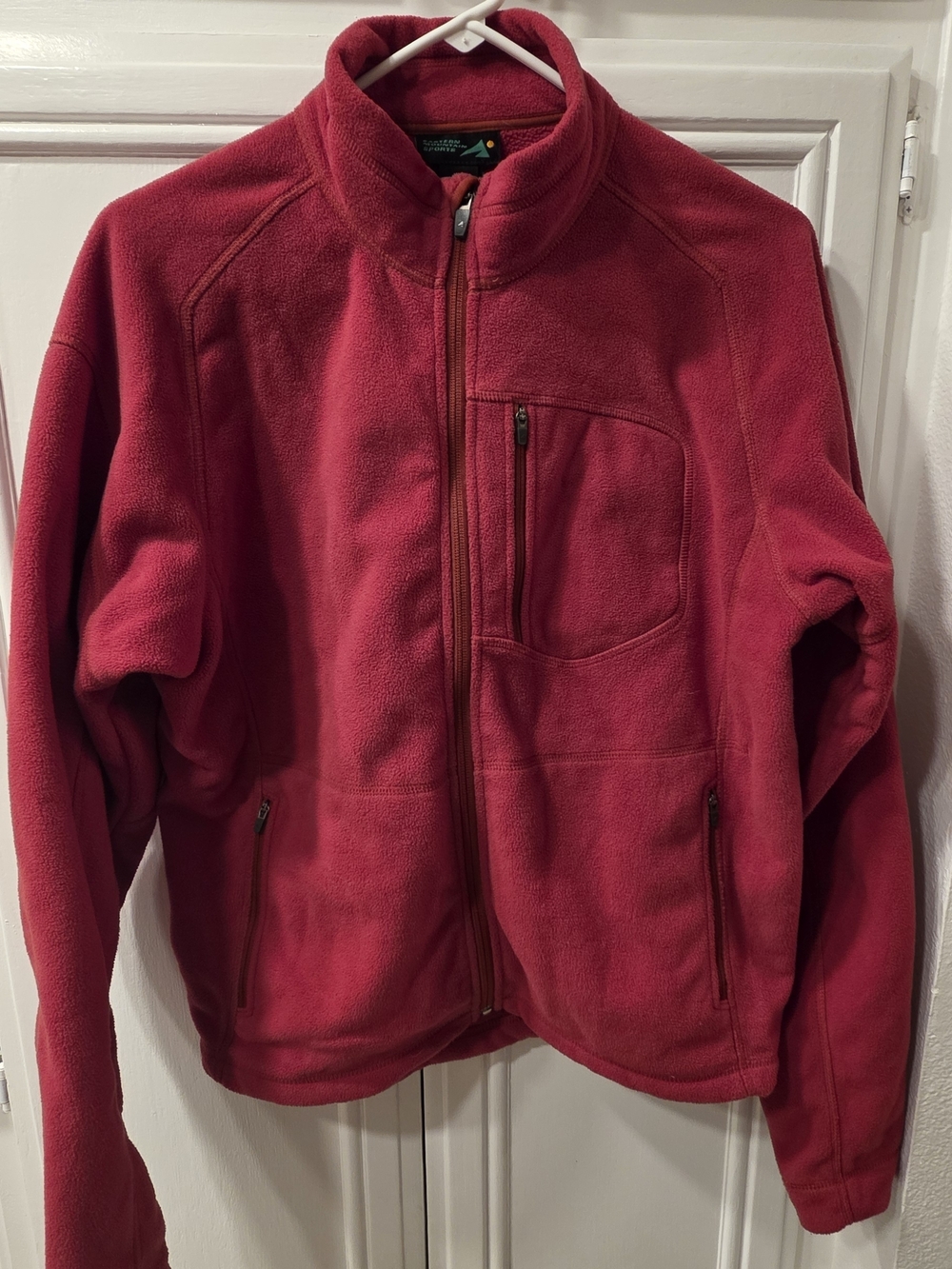 Eastern Mountain Sports Men's Red Fleece Jacket ~ Size Small